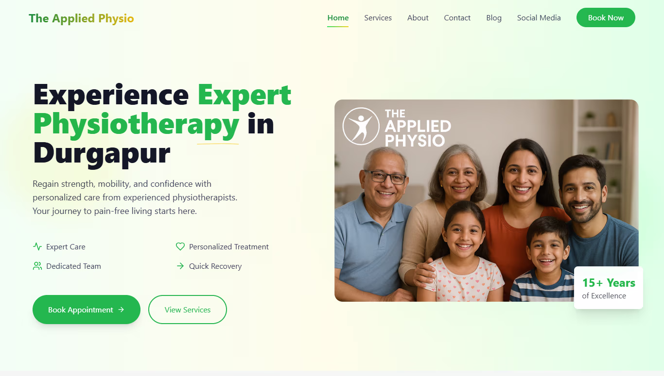The Applied Physio – Brand Website